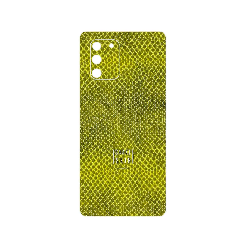 برچسب پوششی ماهوت مدل Yellow Snake Skin مناسب برای گوشی موبایل سامسونگ Galaxy S10 Lite
