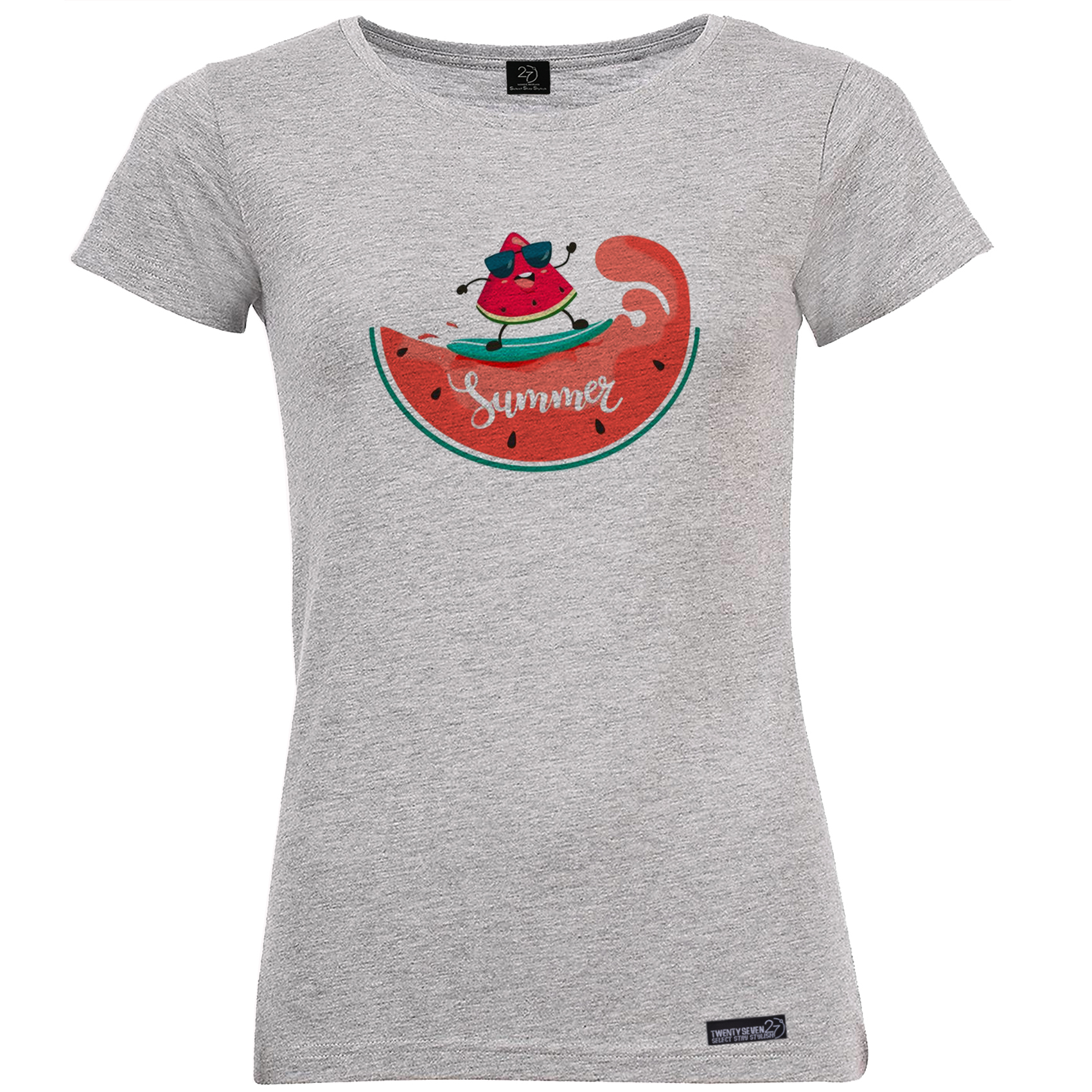 تی شرت آستین کوتاه زنانه 27 مدل  هندوانه کد WN1096