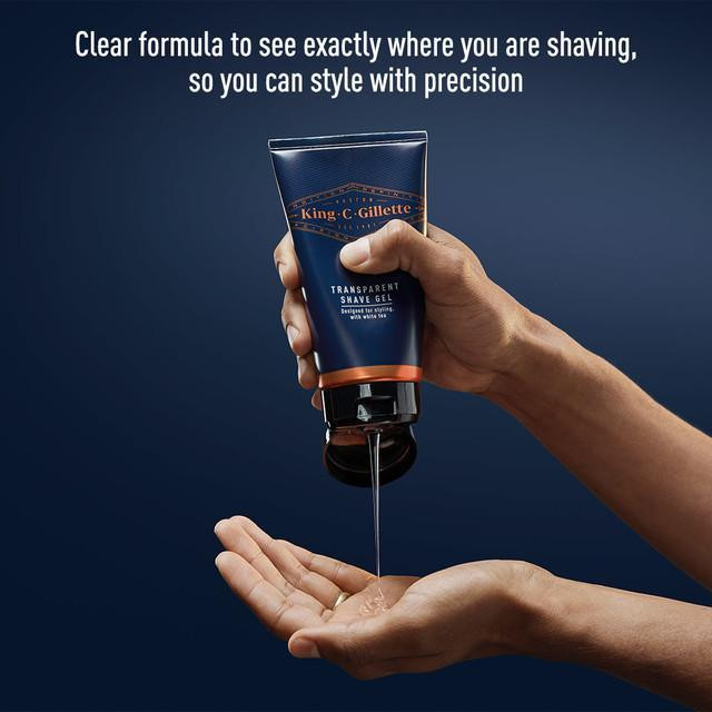 ژل اصلاح ژیلت مدل TRANSPARENT حجم 150 میلی لیتر