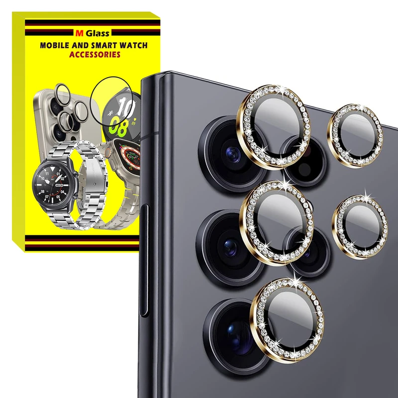 محافظ لنز دوربین ام‌گلس مدل RNG Shine MG مناسب برای گوشی موبایل سامسونگ Galaxy S24 Ultra