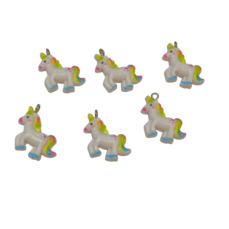 آویز گردنبند دخترانه مدل تک شاخ کد VENUS- AVIZ02 بسته 6 عددی