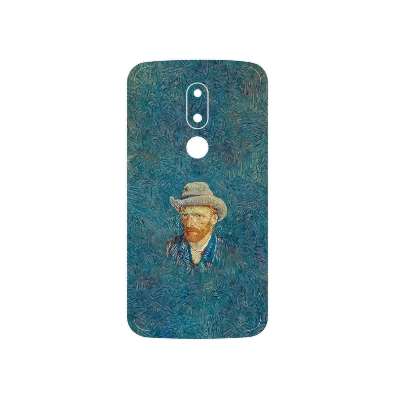 برچسب پوششی ماهوت مدل Self portrait with a gray felt hat مناسب برای گوشی موبایل موتورولا Moto M