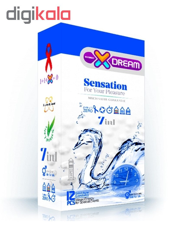 کاندوم ایکس دریم مدل sensation بسته 12 عددی به همراه کاندوم تاخیری کدکس مدل Double Delay بسته 10 عددی کاندوم ایکس دریم مدل sensation بسته 12 عددی به همراه کاندوم تاخیری کدکس مدل Double Delay بسته 10 عددی