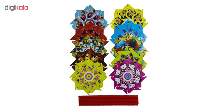 فرفره طرح شخصیت های کارتونی بسته 10 عددی