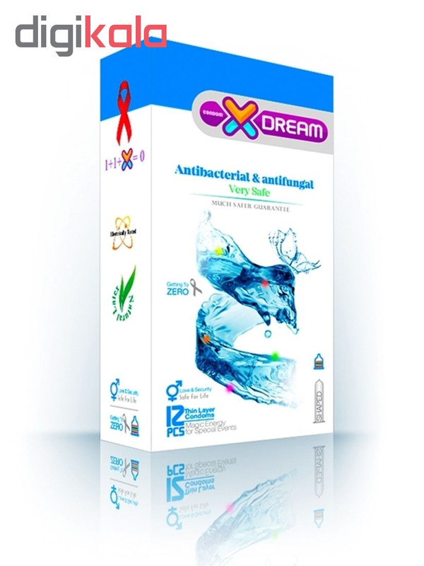 کاندوم ایکس دریم مدل Antibacterial بسته 12 عددی به همراه کاندوم تاخیری کدکس مدل Double Delay بسته 10 عددی کاندوم ایکس دریم مدل Antibacterial بسته 12 عددی به همراه کاندوم تاخیری کدکس مدل Double Delay بسته 10 عددی