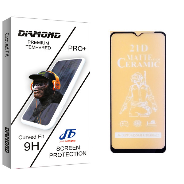 محافظ صفحه نمایش سرامیکی جی اف مدل Diamond glass مناسب برای گوشی موبایل سامسونگ Galaxy A12