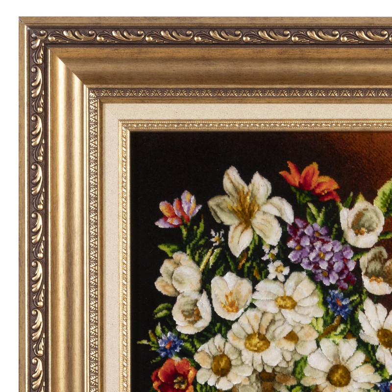 تابلو فرش دستباف سی پرشیا مدل گل در گلدان کد 903963