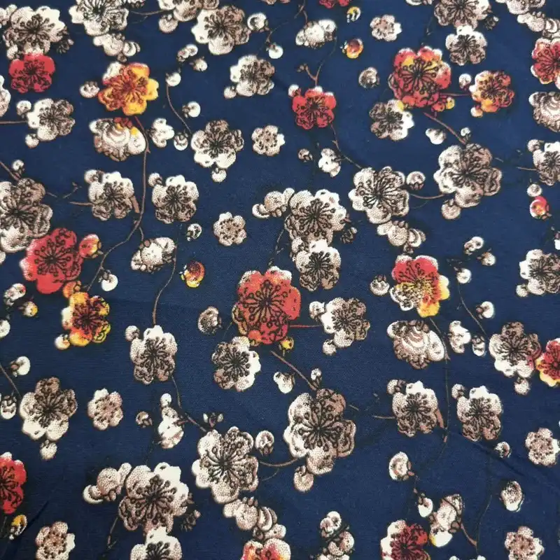 پارچه لباس مدل کودری نخی طرح گلدار