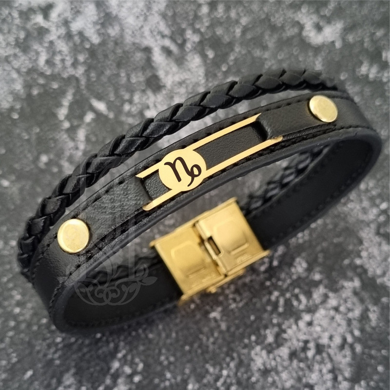 دستبند طلا 18 عیار مردانه لیردا مدل نماد ماه دی 828