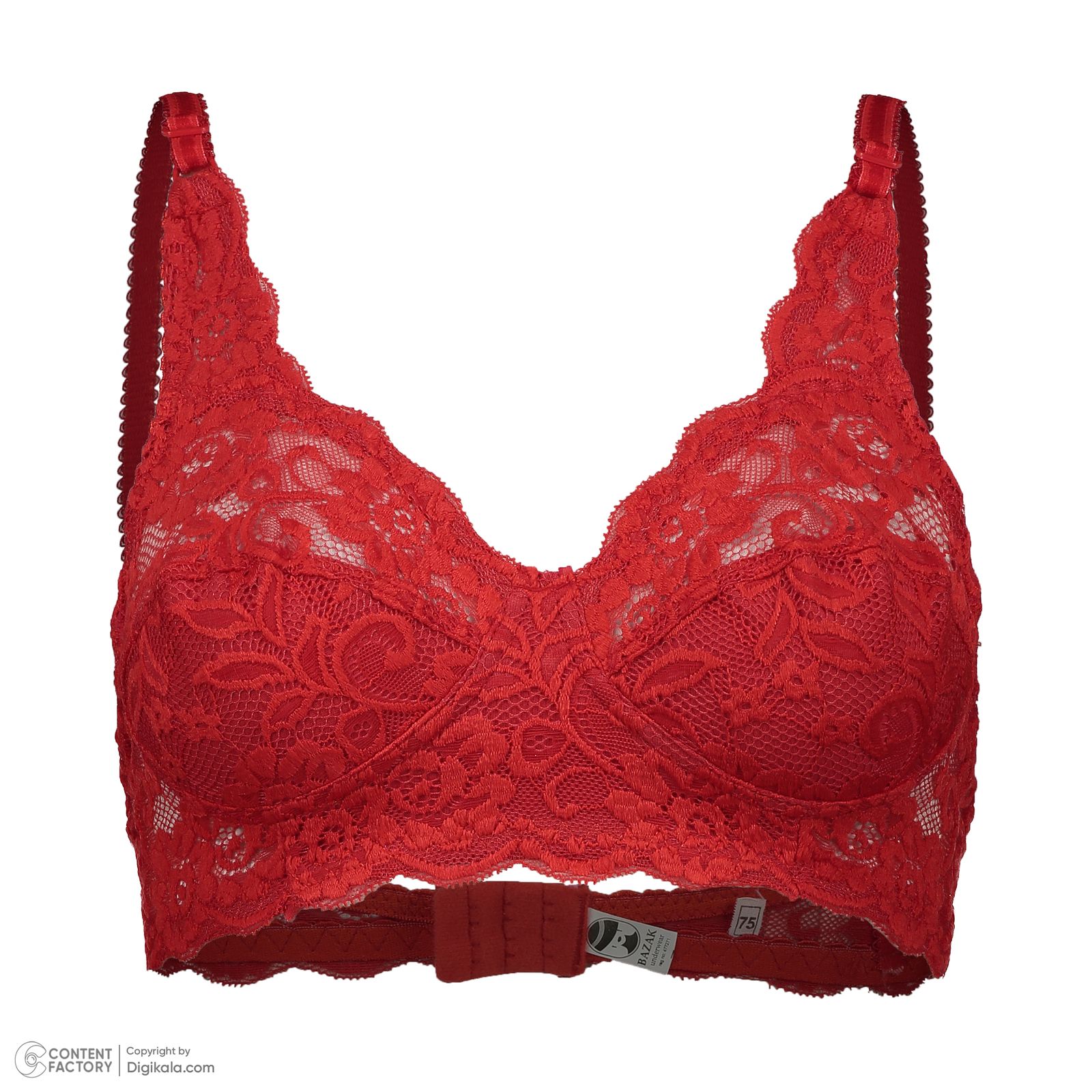 ست شورت و سوتین زنانه بزک مدل بدون فنر کد 300 رنگ قرمز -  - 6