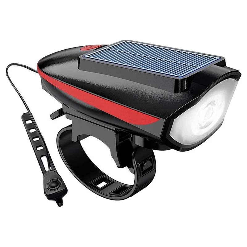 چراغ جلوی دوچرخه مدل پنل خورشیدی کد 1683