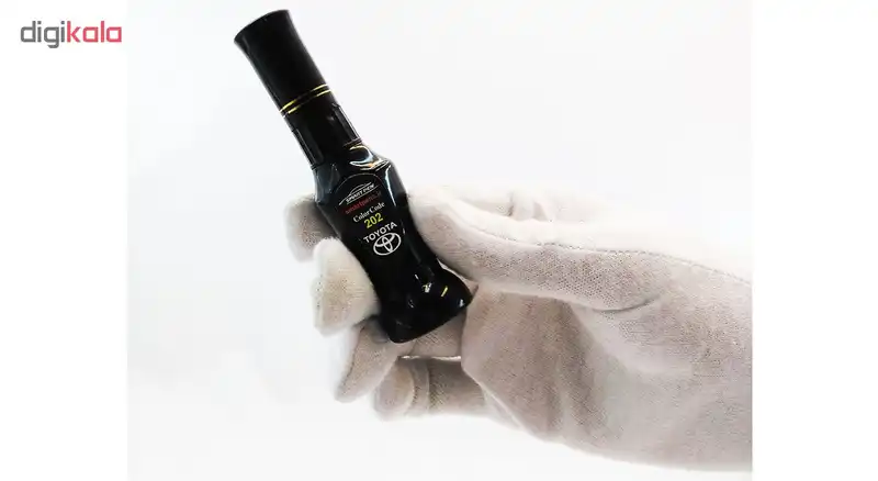 قلم خشگیر بدنه خودرو اسمارت پن رنگ مشکی متالیک تویوتا لندکروز کد 202 حجم 15 میلی لیتر