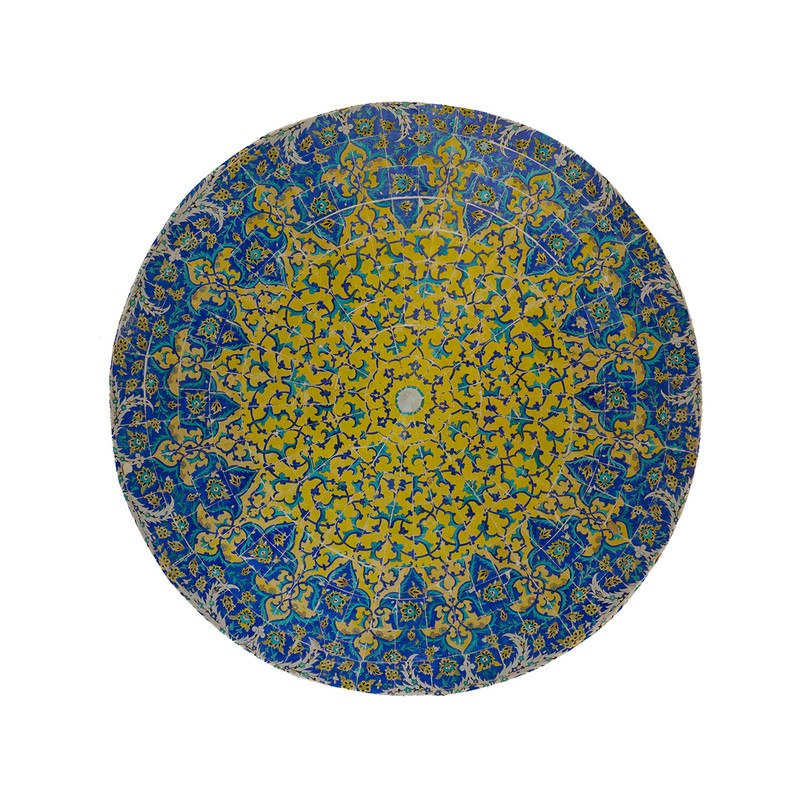 پادری مدل دایره طرح سنتی کد 5819 سایز 90 × 90 سانتی متر