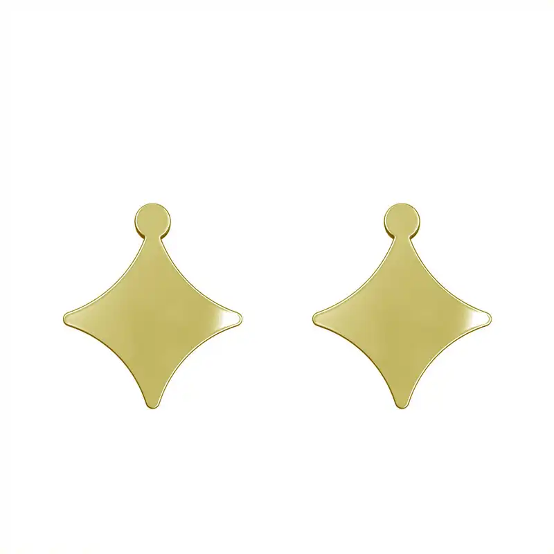 گوشواره طلا 18 عیار زنانه مدوپد مدل ستاره کد GA1-15533
