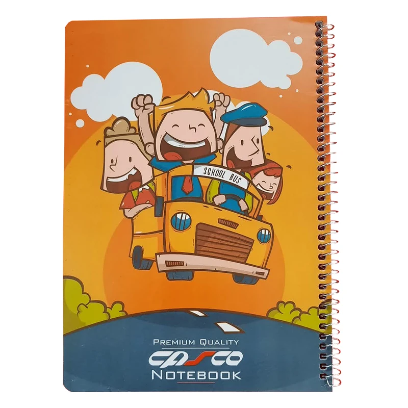 دفتر مشق 80 برگ کاسکو مدل school bus کد DR723