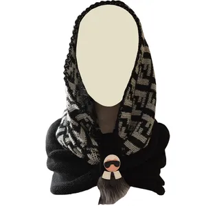 مقنعه بافت زنانه لمونو مدل نیلا کد KL500A