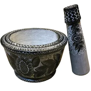 هاون سنگی طرح گلسنگ کد HAB01
