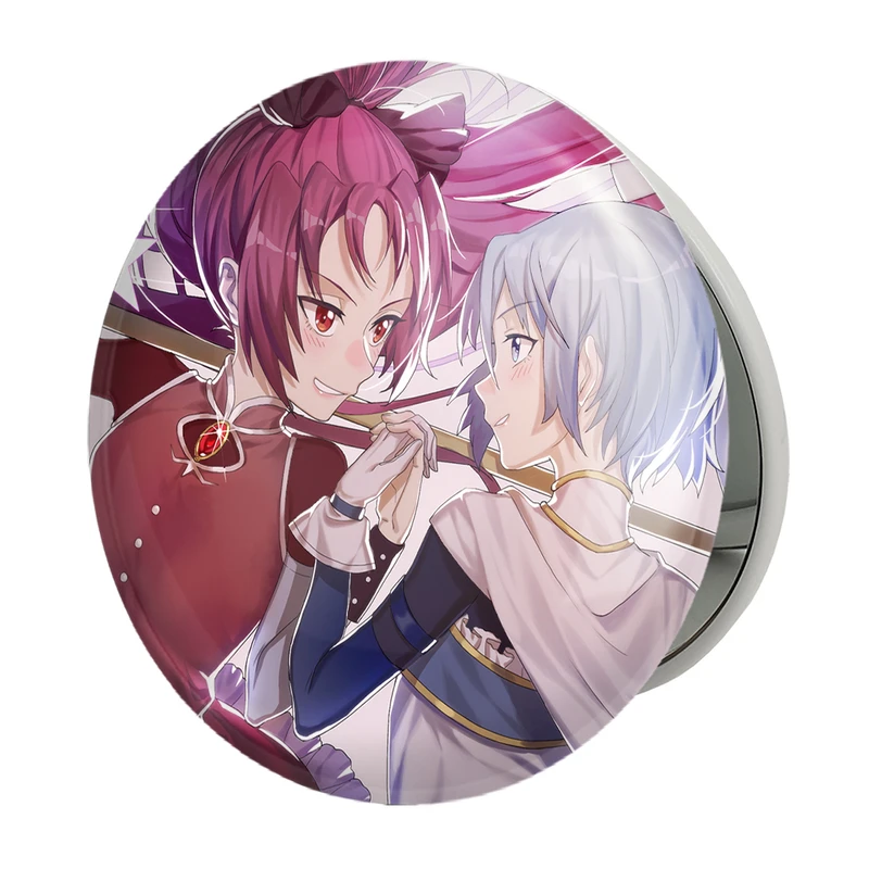 آینه جیبی خندالو طرح میکی و ساکورا انیمه مادوکا مجیکا Madoka Magica مدل تاشو کد 18422 
