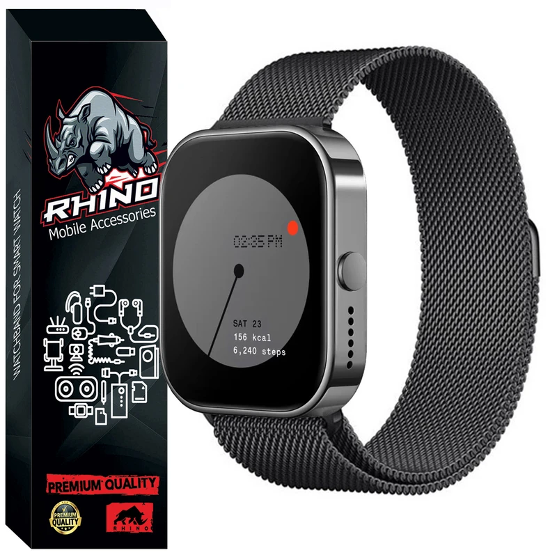 بند راینو مدل Milanese مناسب برای ساعت هوشمند ناتینگ CMF Watch Pro