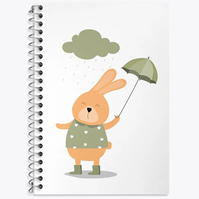 دفتر لغت 50 برگ خندالو طرح خرگوش بامزه کد N1396