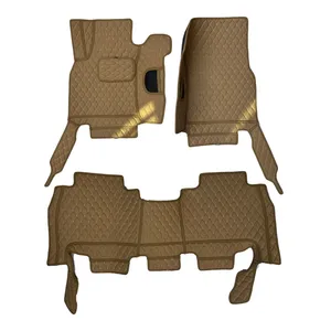 کفپوش شش بعدی خودرو مدل MC چرم گلدوزی مناسب برای تویوتا لندکروز