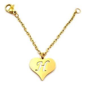 آویز ساعت آی جواهر طرح حرف H کد 11686AV