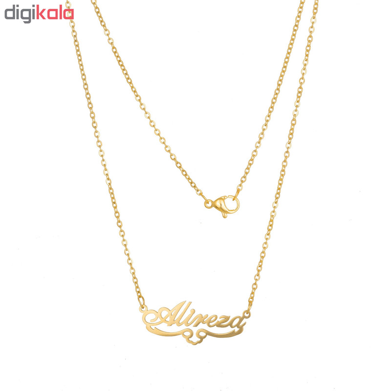 گردنبند طرح اسم علیرضا کد GA1044