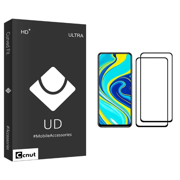 محافظ صفحه نمایش کوکونات مدل UD Black مناسب برای گوشی موبایل شیائومی Redmi Note 9S بسته دو عددی