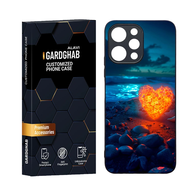 کاور گارد قاب علوی مدل دورژله ای عاشقانه مناسب برای گوشی موبایل شیائومی Poco M6 pro 5G