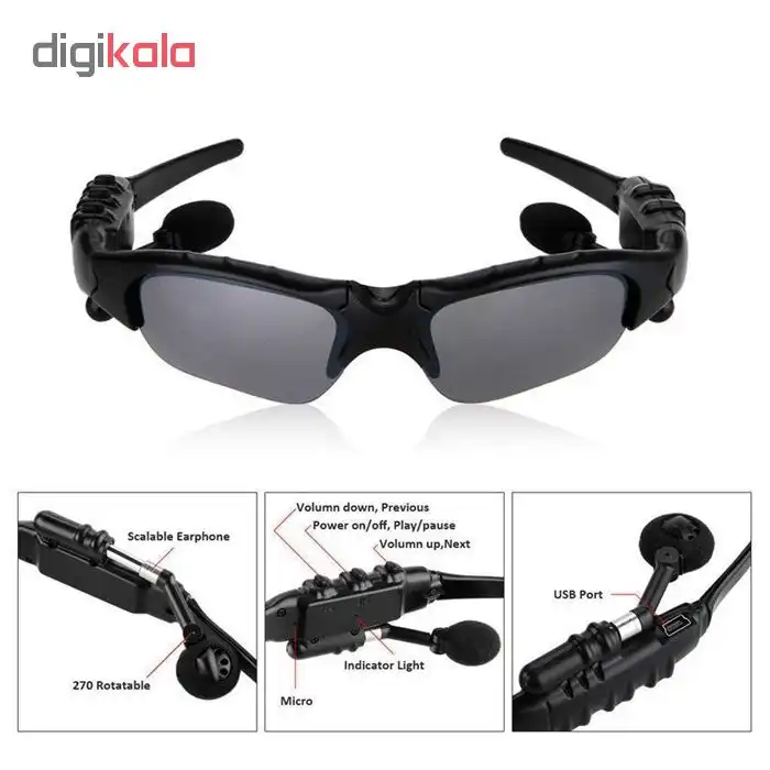 هدفون طرح عینک آفتابی مدل SunGlasses