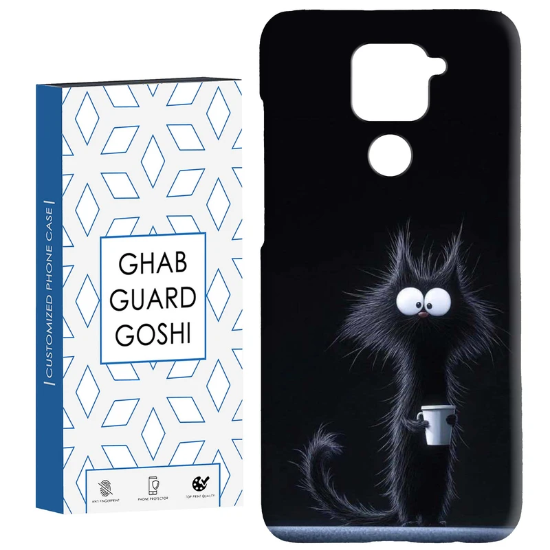 کاور قاب گارد گوشی طرح گربه سیاه کد Dimo-808 مناسب برای گوشی موبایل شیائومی Redmi Note 9 