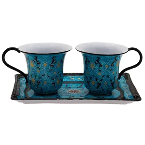 ست چای خوری میناکاری رستا طرح 3-18-102 مجموعه سه عددی