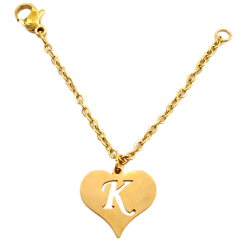 آویز ساعت آی جواهر طرح حرف K کد 11686AV