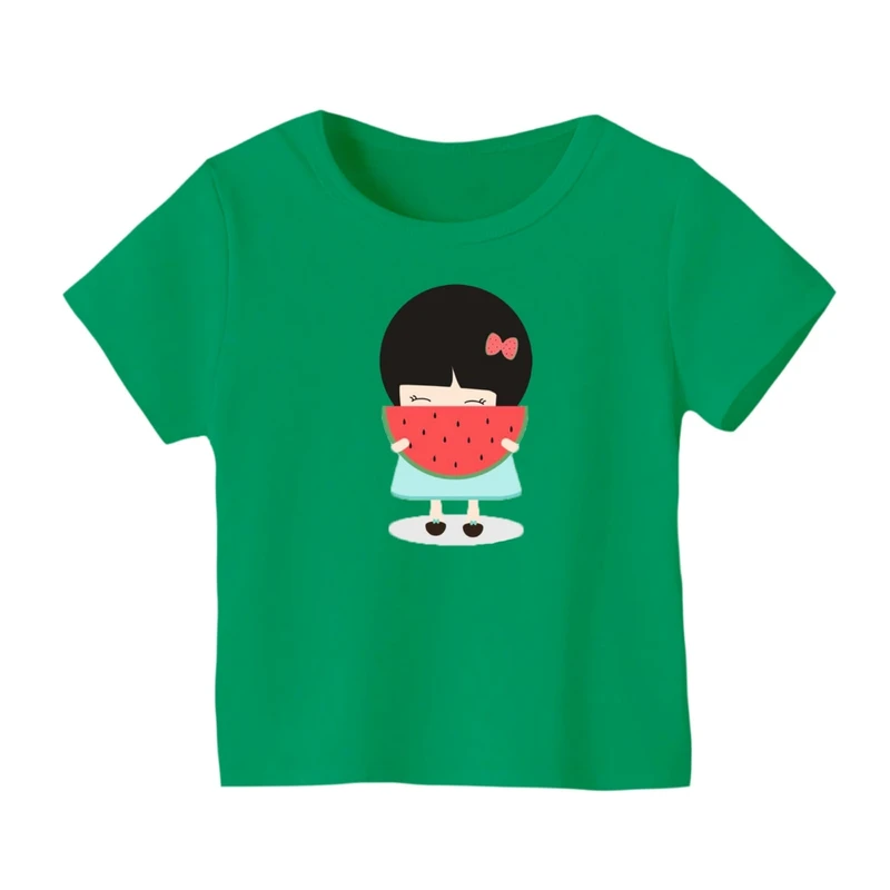 تی شرت آستین کوتاه بچگانه مدل دخترک یلدایی کد 31