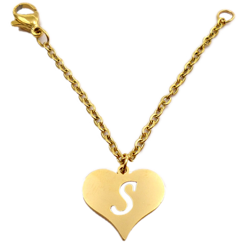 آویز ساعت آی جواهر طرح حرف S کد 11686AV