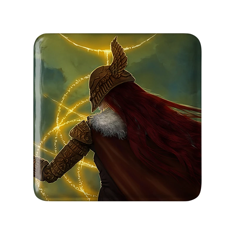 مگنت خندالو طرح بازی الدن رینگ (Elden Ring) مدل مربعی کد 31264