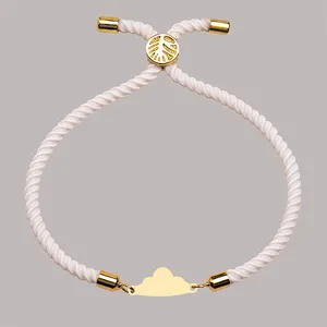 دستبند طلا 18 عیار زنانه الن نار مدل ابر 101509