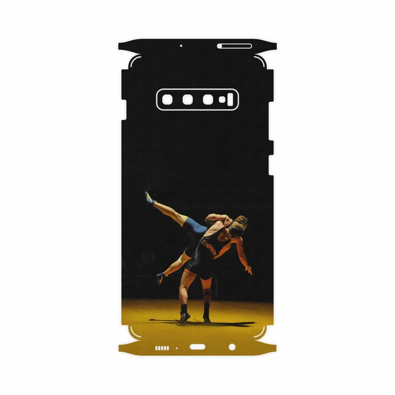 برچسب پوششی ماهوت مدل Wrestling-FullSkin مناسب برای گوشی موبایل سامسونگ Galaxy S10 Plus