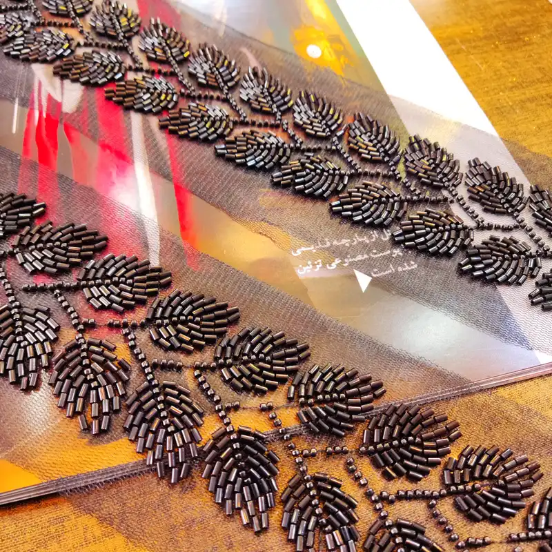 نوار یراق مدل منجوق دوزی مجلسی G طول یک متر