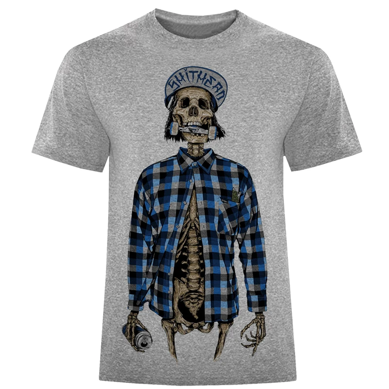 تیشرت آستین کوتاه مردانه مدل اسکلت F 634