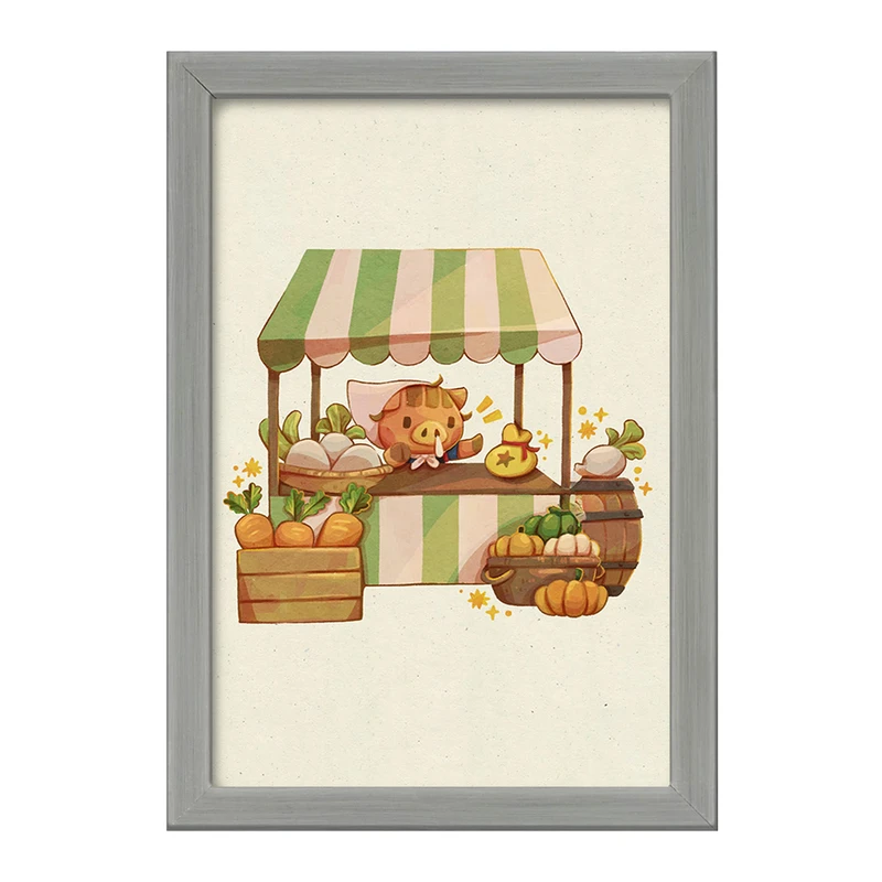 تابلو خندالو طرح بازی انیمال کراسینگ (Animal Crossing) کد 32664