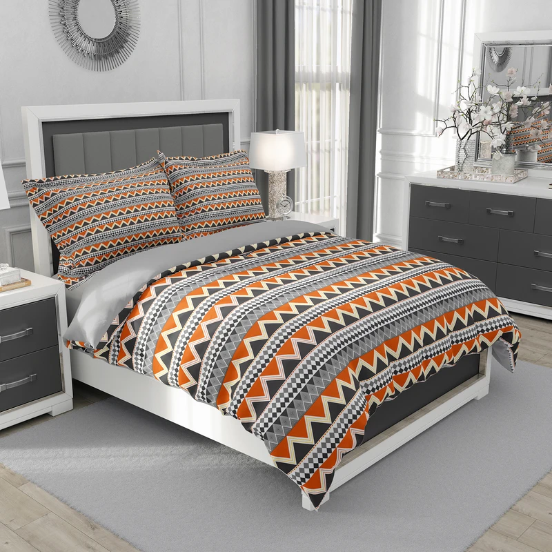 سرویس روتختی تک نفره 5 تکه مدل زیگزاگی کد 4826