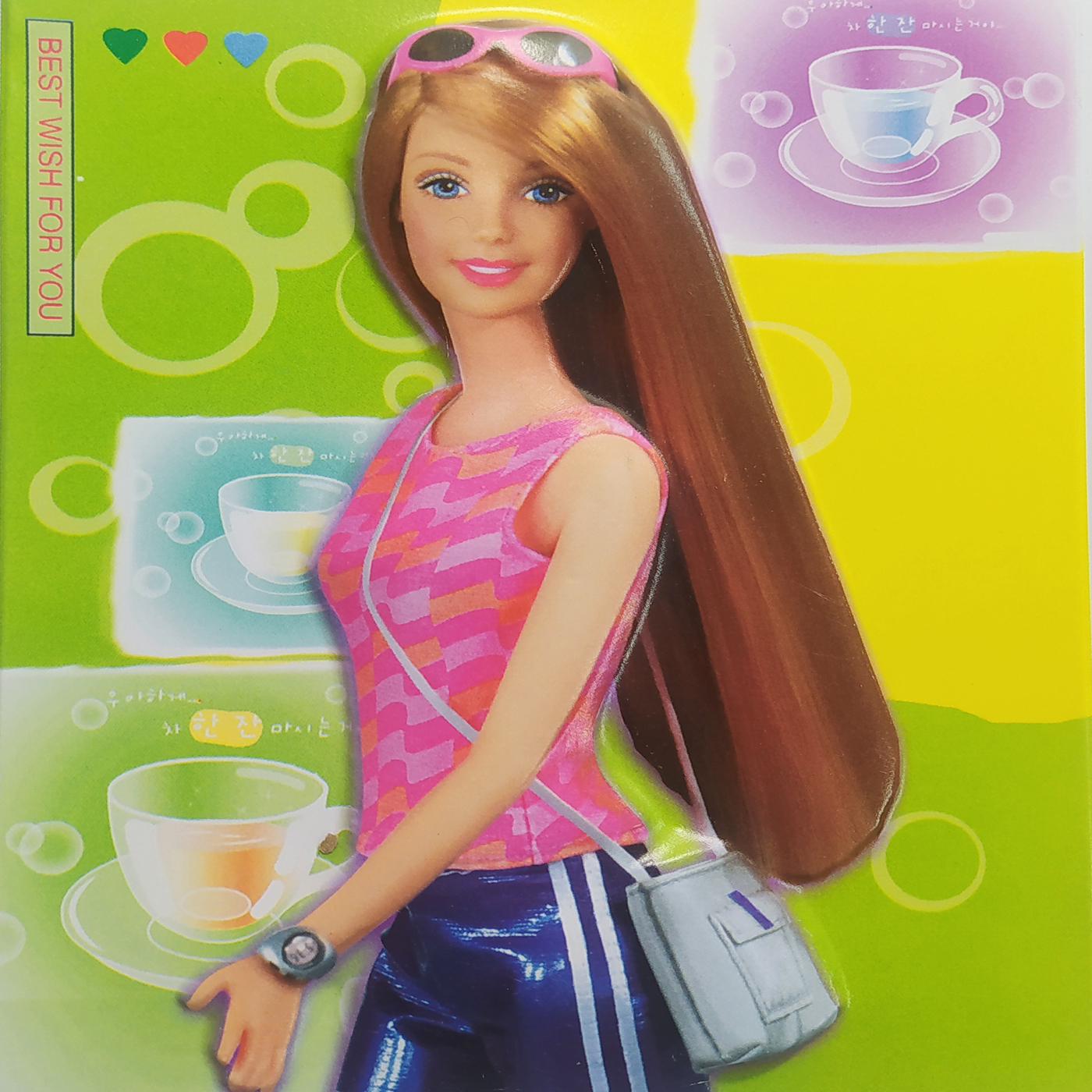 تابلو کودک و نوزاد مدل باربی کافه