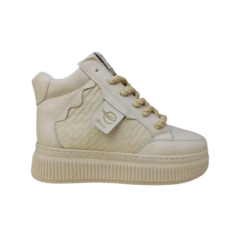 نیم بوت دخترانه مدل ZYZ 349 رنگ کرم