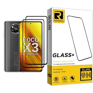 Randika Randika Glass MIX002 Screen Protector For Xiaomi Poco X3 Pack Of 2