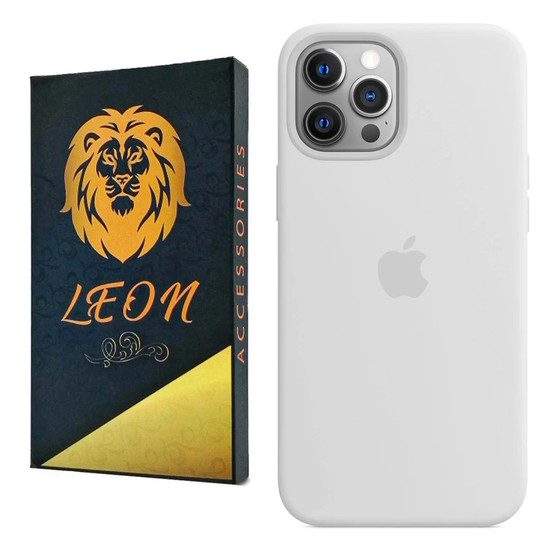 کاور لئون مدل سیلیکون پاک کنی مناسب برای گوشی موبایل اپل iPhone 12 Pro Max  