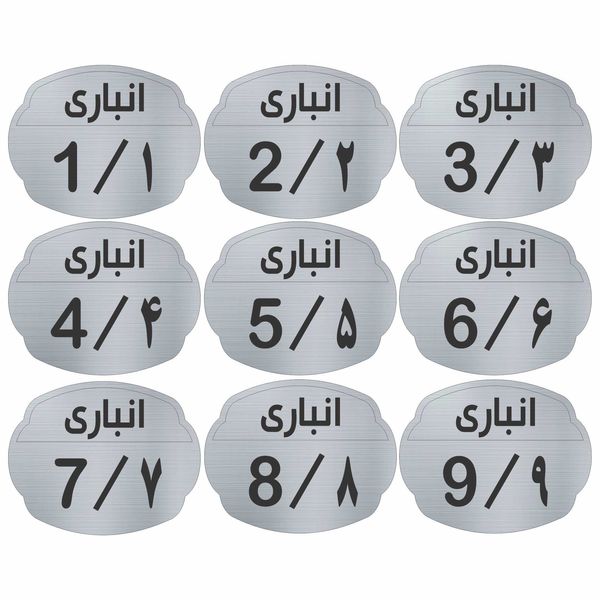 تابلو نشانگر مدل انباری کد 3434 مجموعه 9 عددی تابلو نشانگر مدل انباری کد 3434 مجموعه 9 عددی