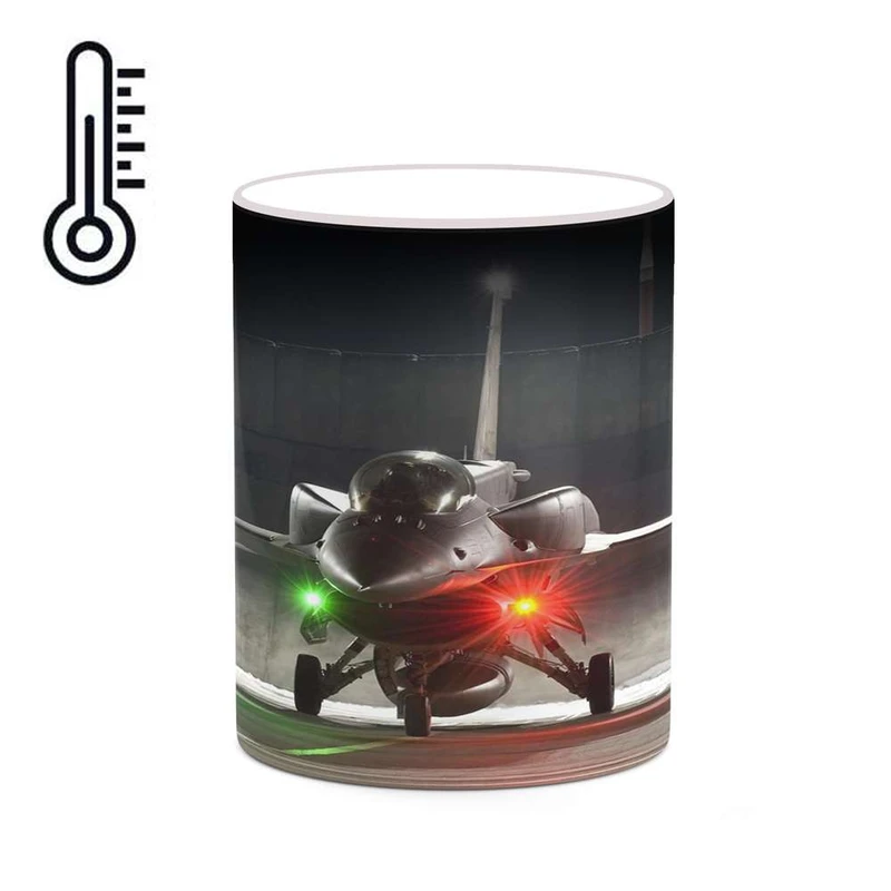 ماگ حرارتی کاکتی مدل هواپیمای جنگنده کد mgh20405