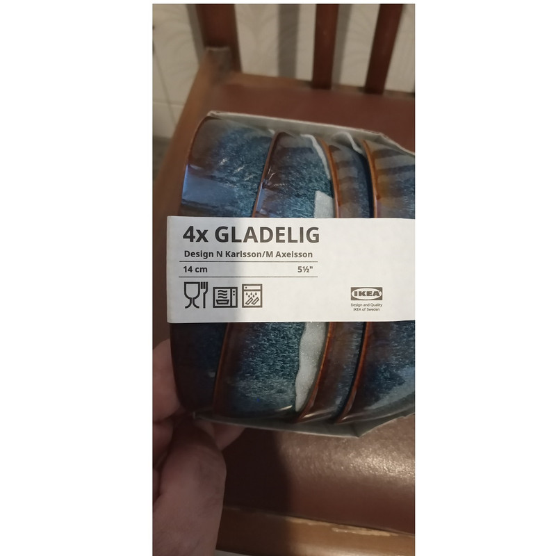 کاسه ایکیا مدل GLADELIG 14CM مجموعه 4 عددی