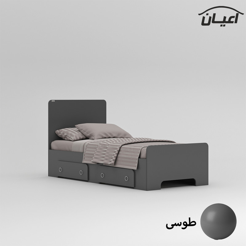 تخت خواب نوجوان اعیان مدل FH795 سایز 80x180 سانتی متر